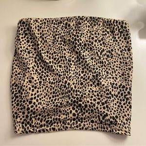 cheetah print tube top